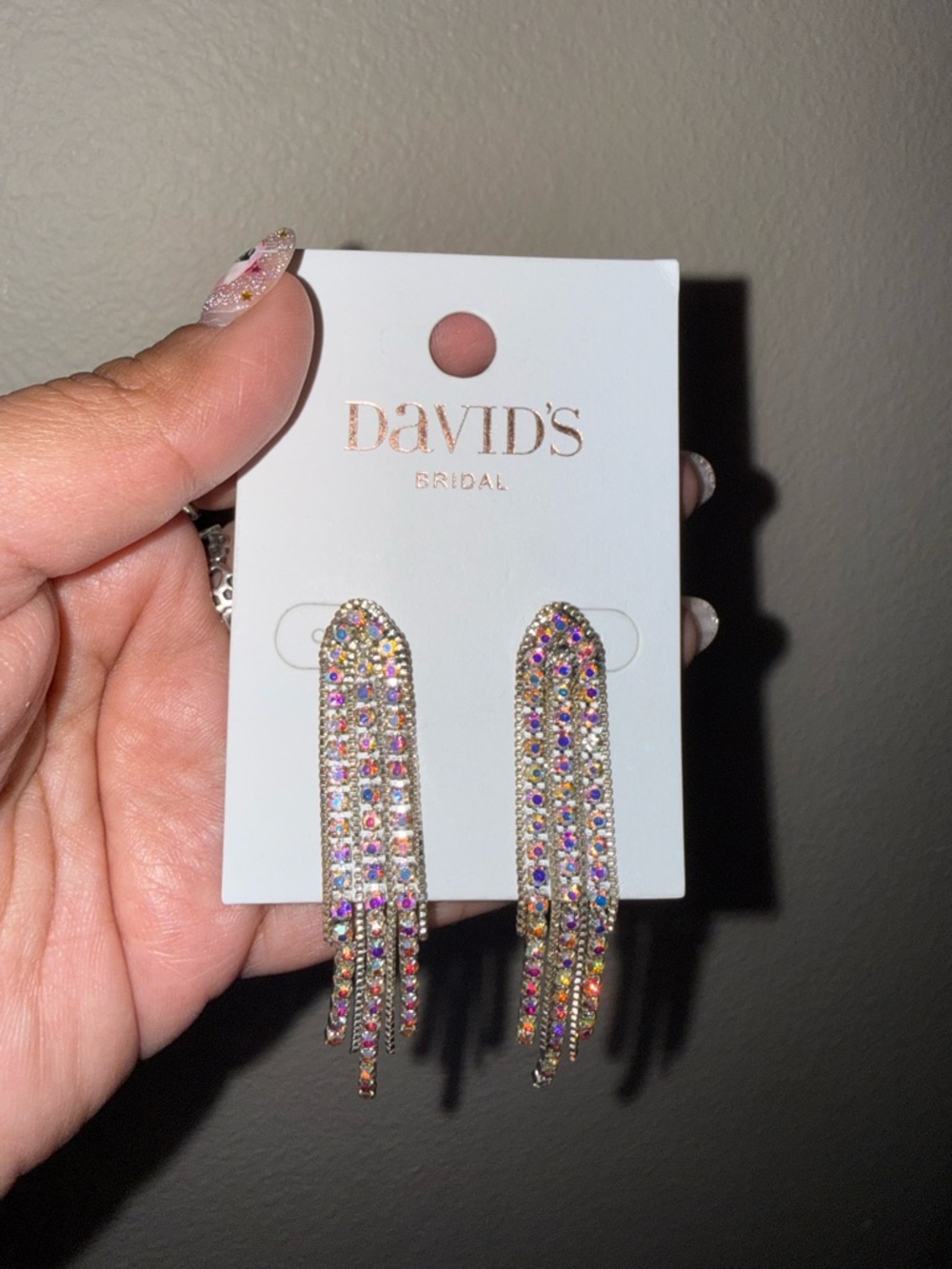 David’s Bridal dangle earrings